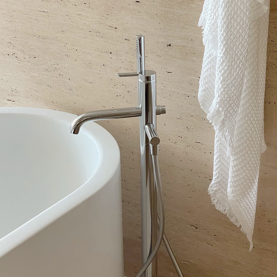 HONEY WAFFLE WHITE TOWEL - Summah