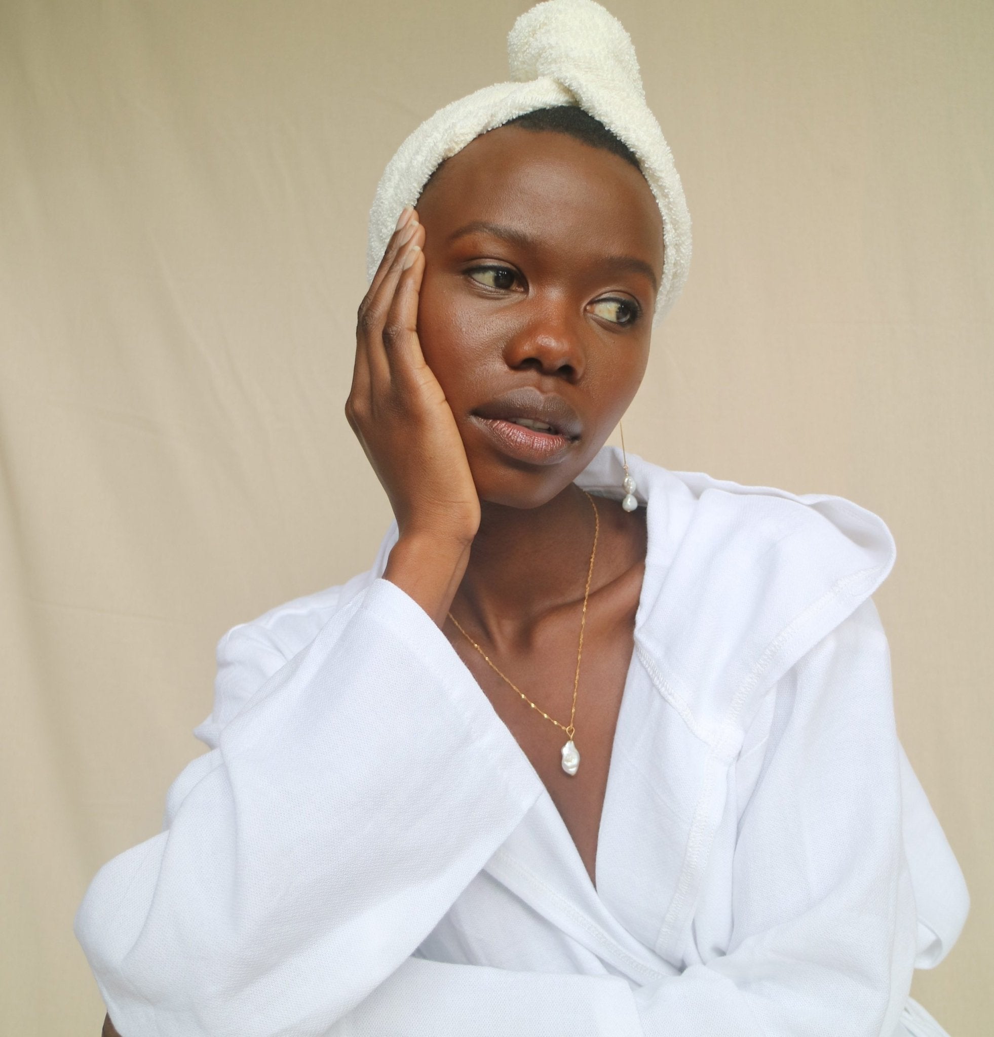 TERRY TOWELING HAIR WRAP - Summah