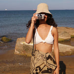 Earthy hand drawn sarong 