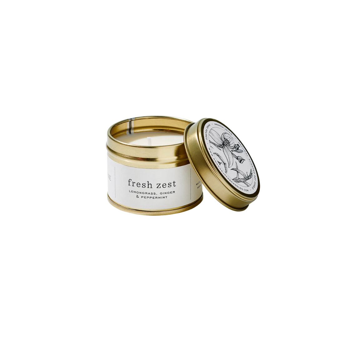 GOLD TIN FRESH ZEST CANDLE - Summah