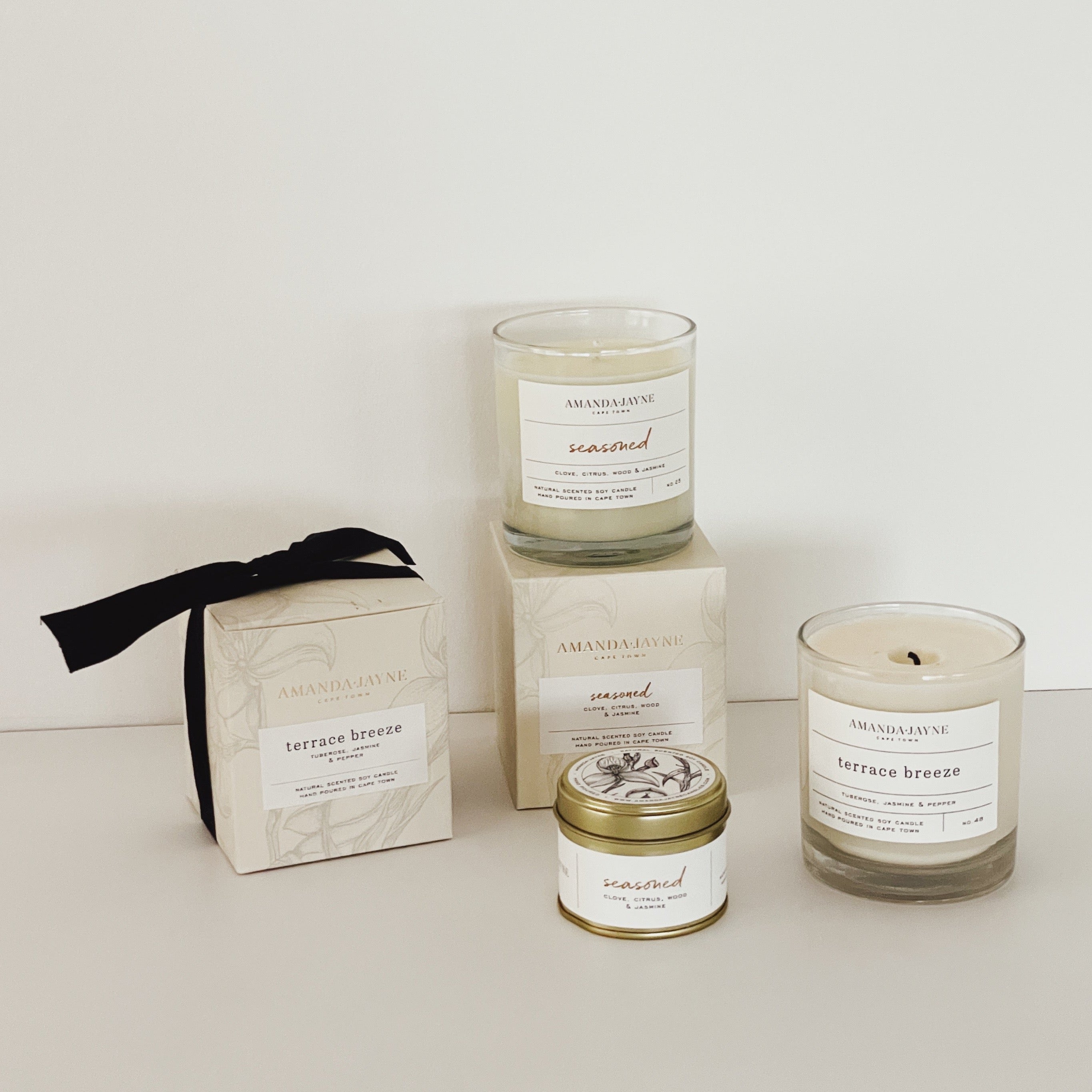 GOLD TIN SEASONED CANDLE - Summah